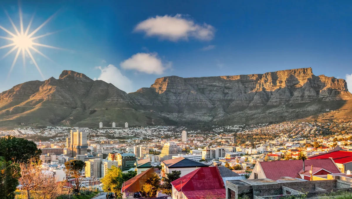 Table Mountain above Cape Town